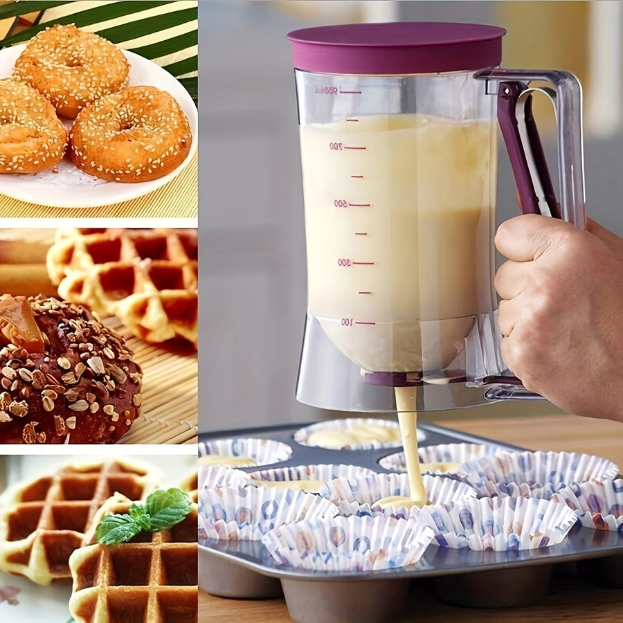 Dispenser pouring pancake batter