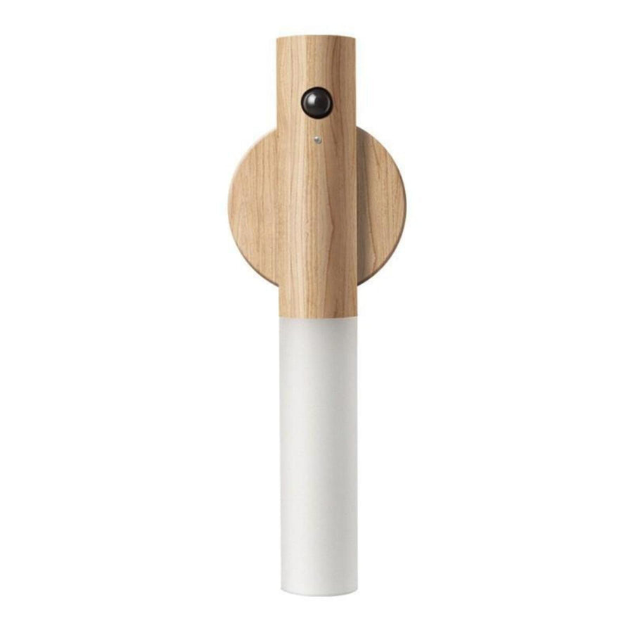 Rechargeable Motion Sensor Night Light – Magnetic Wooden Wall Lamp