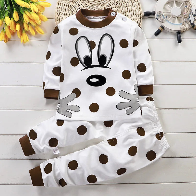 Kids' Cotton Clothing Set – Autumn/Winter for Boys & Girls