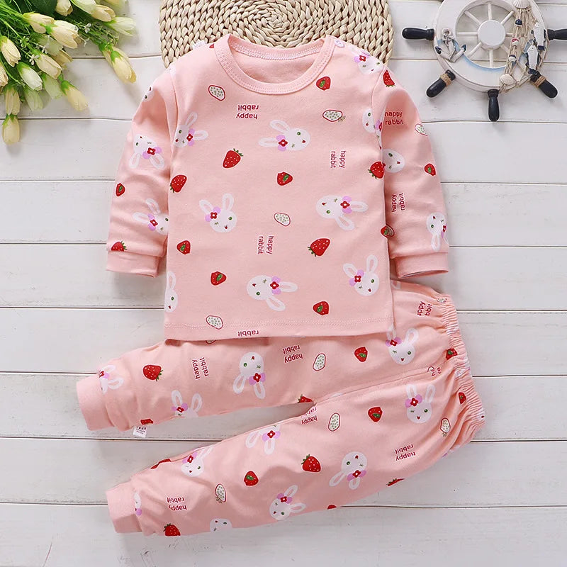 Kids' Cotton Clothing Set – Autumn/Winter for Boys & Girls