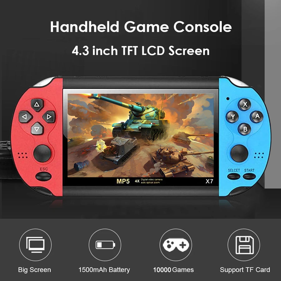 Portable Retro Handheld Game Console – Mini Arcade Video Games Player