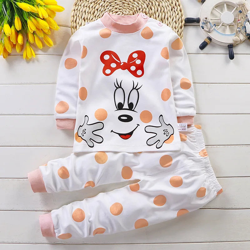 Kids' Cotton Clothing Set – Autumn/Winter for Boys & Girls
