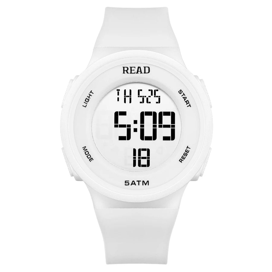 Women's LED Digital Watch, Waterproof Sport Watch with Silicone Band