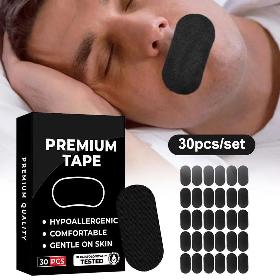 Elastic Mouth Tape for Sleeping – Closed Mouth Sleep Tape, Stops Snoring, Breath Correction