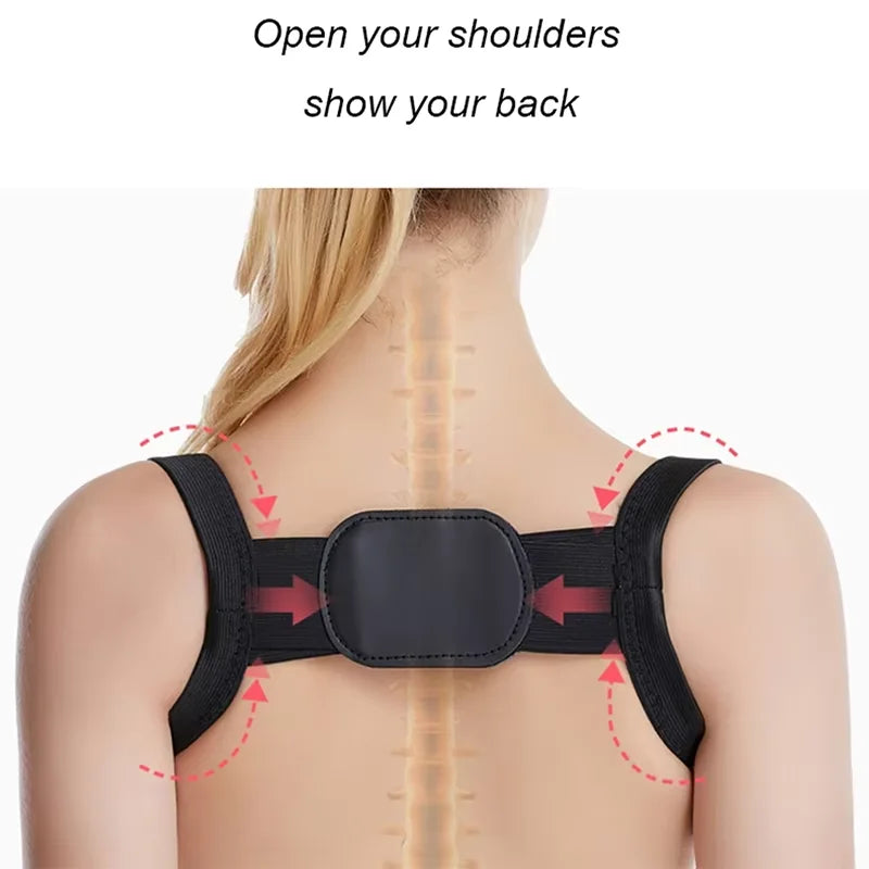 Adjustable Posture Corrector – Back Support Shoulder Belt, Straightens Spine, Corrects Posture