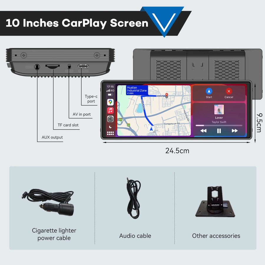 CarPlay screen showing navigation