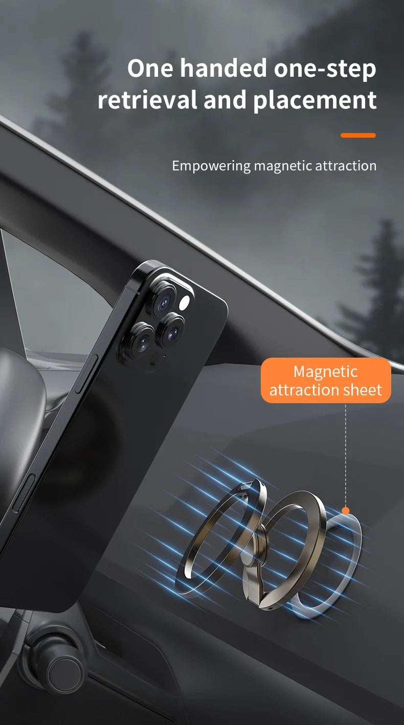 Double-Sided MagSafe Phone Holder – Foldable 360° Rotating Stand for iPhone 14/15/16