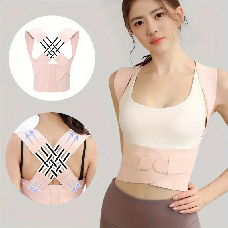 Posture Corrector for Women and Men – Adjustable Shoulder Brace, Back Straightener