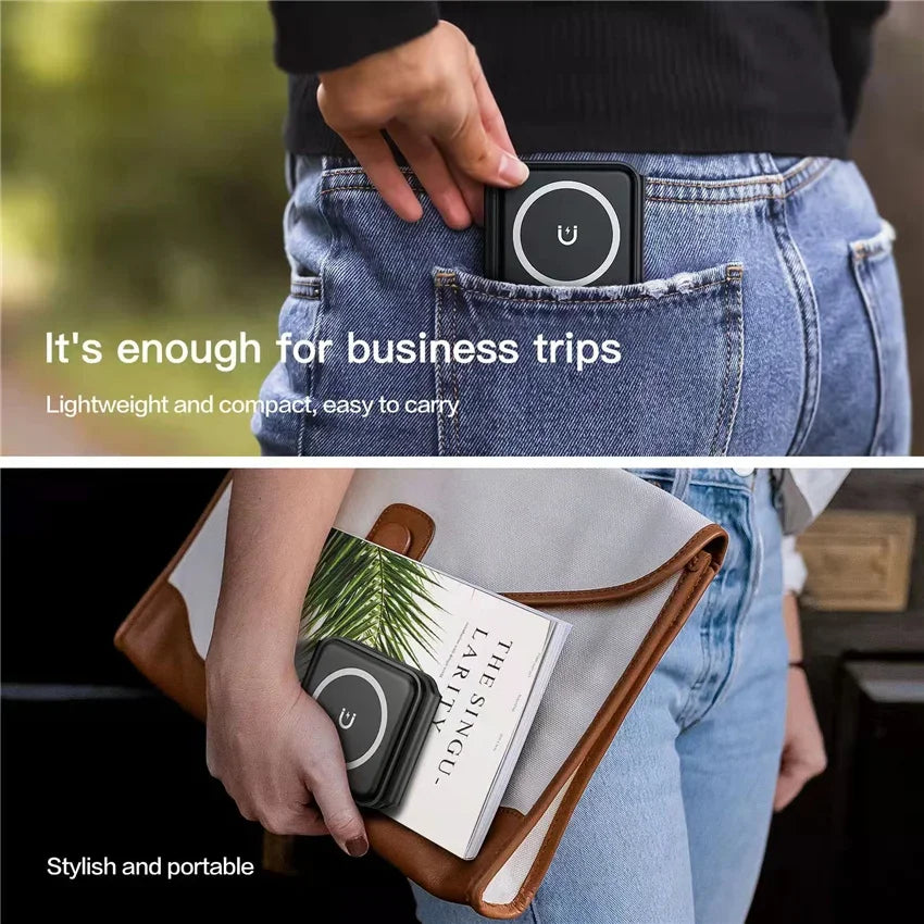 3-in-1 MagSafe Wireless Charging Station – Foldable Magnetic Travel Charger for iPhone