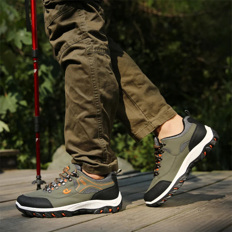 Men's Leather Casual Sneakers – Lightweight for All Seasons