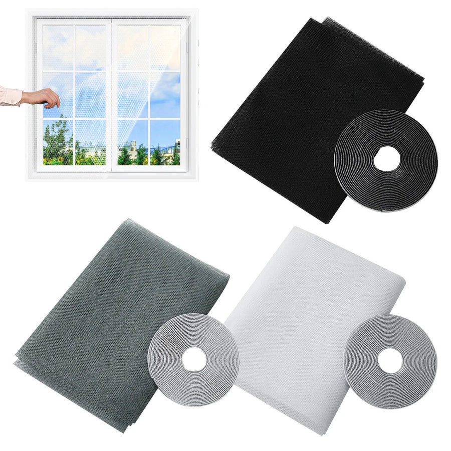 Magnetic mosquito net on window