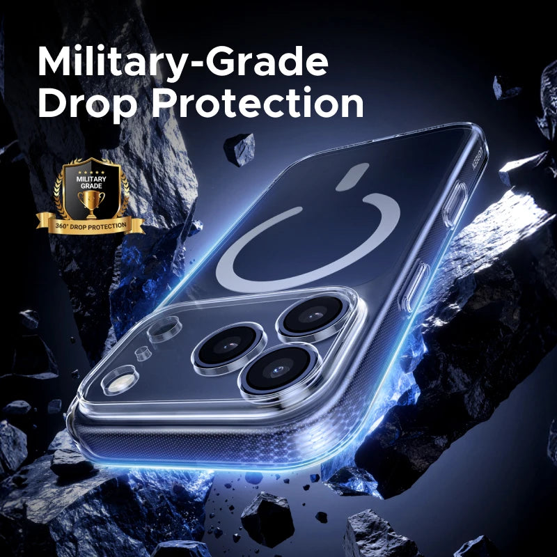 Magnetic Phone Case – Shockproof for iPhone 17/16/15/14 Pro