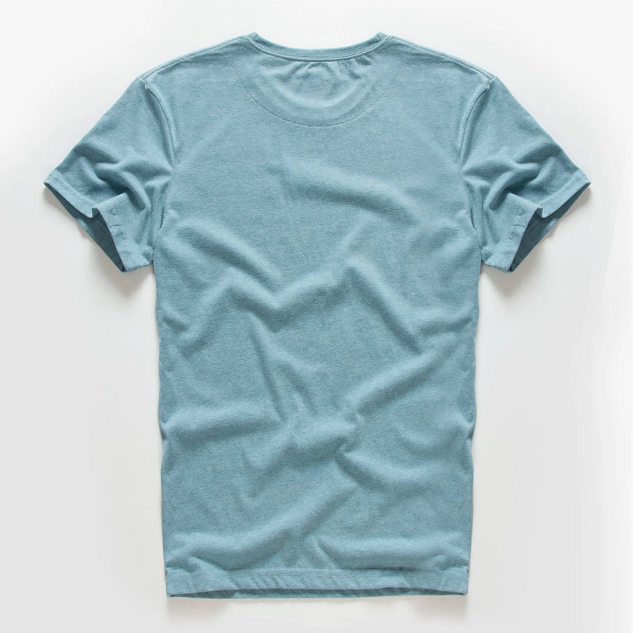 Men's Cotton Basic T-Shirt, Casual Short Sleeve Streetwear Tee