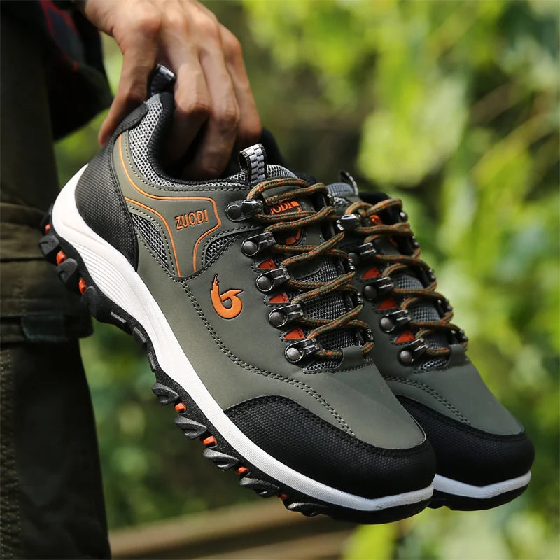 Men's Leather Casual Sneakers – Lightweight for All Seasons