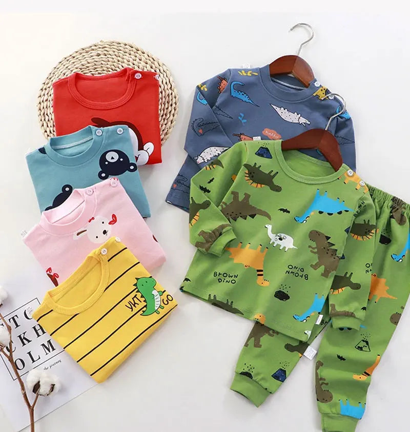 Kids' Cotton Clothing Set – Autumn/Winter for Boys & Girls