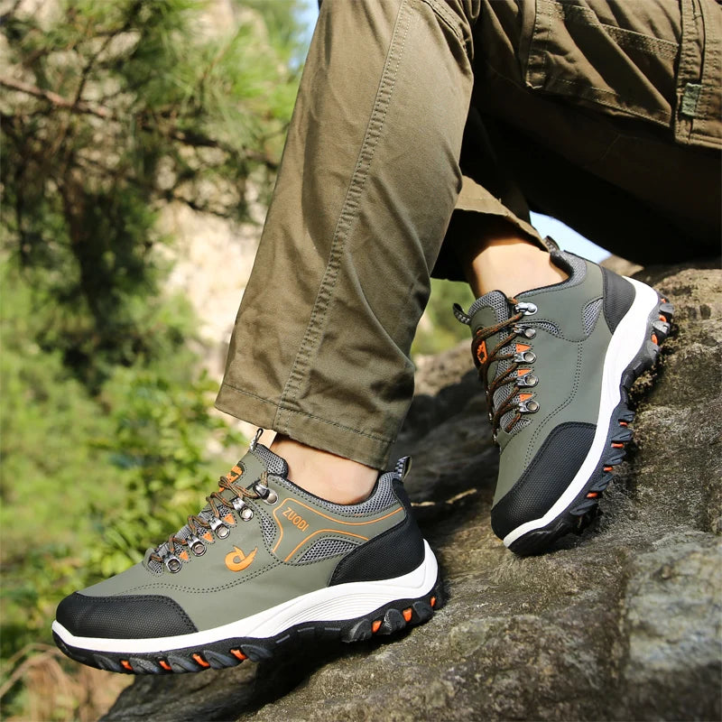 Men's Leather Casual Sneakers – Lightweight for All Seasons