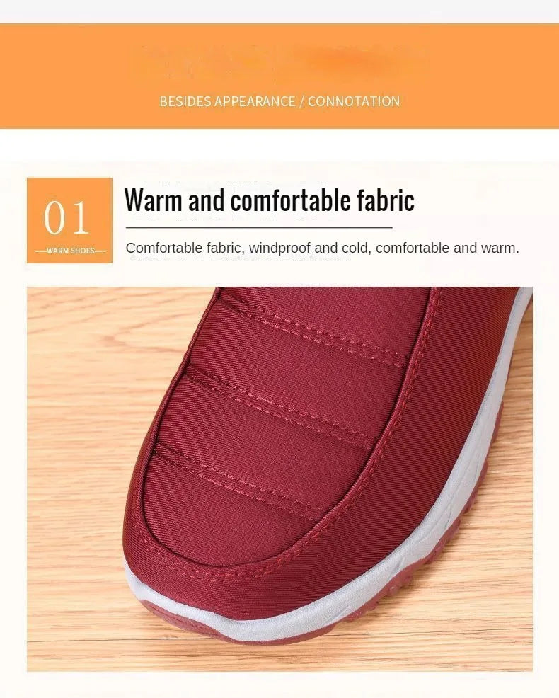 Men's Winter Casual Shoes – Warm Cotton, Chunky Sole