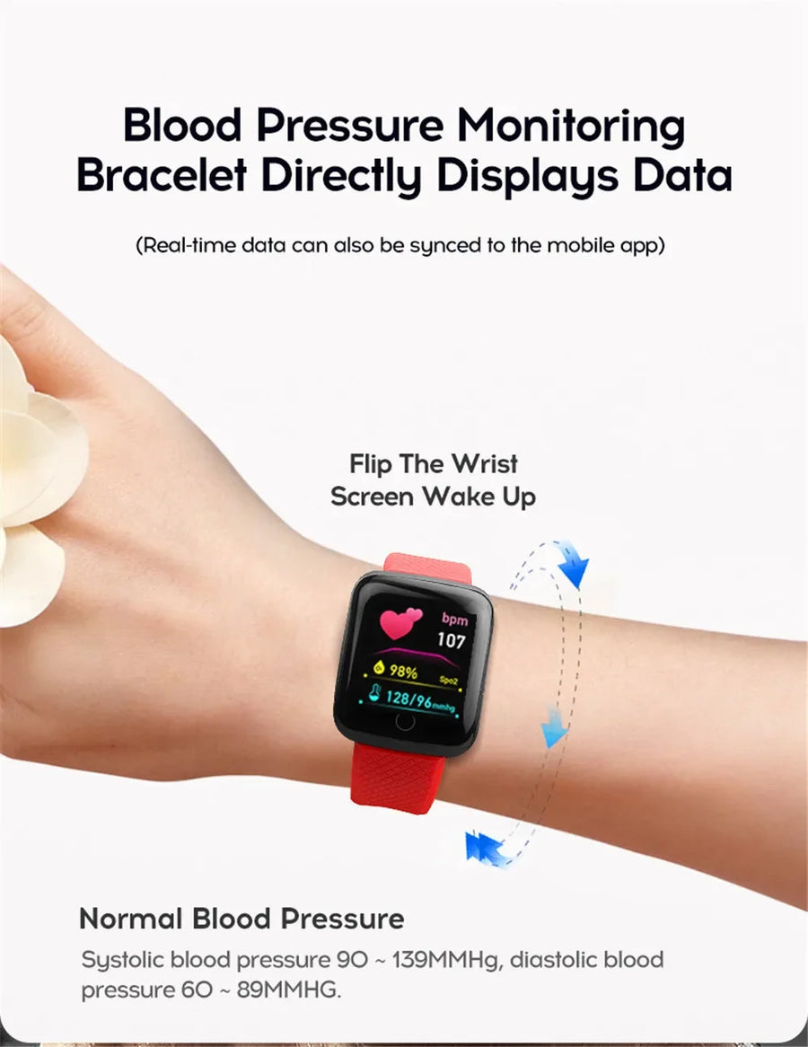 Multifunction Smart Watch, Message Reminder, Music Control, Sports Tracking