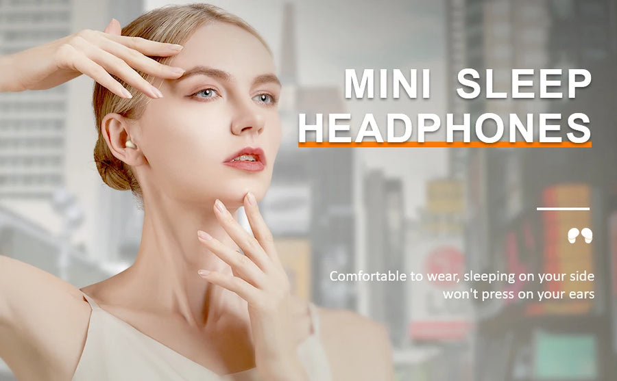 Wireless Bluetooth Headset Mini Ultra Small Sleep New Invisible Earbuds High Sound Quality Headphones Noise Reduction Earphones UpTrend Deals