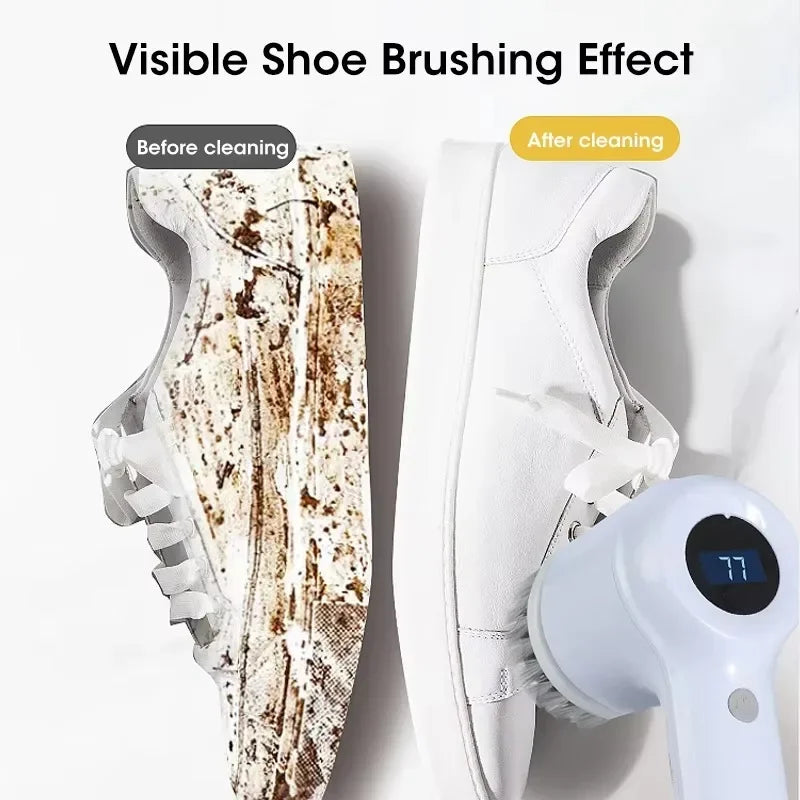 Cordless Electric Spin Scrubber, 5-in-1, for Bathroom Tile and Kitchen
