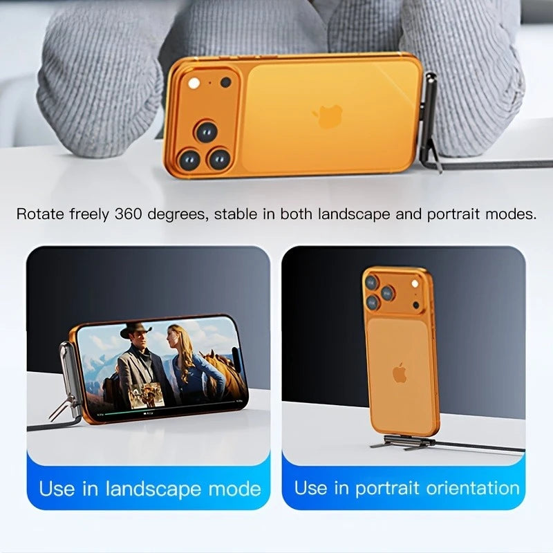 240W Foldable Stand Type-C Cable – Braided with Multi-Function Holder for iPhone