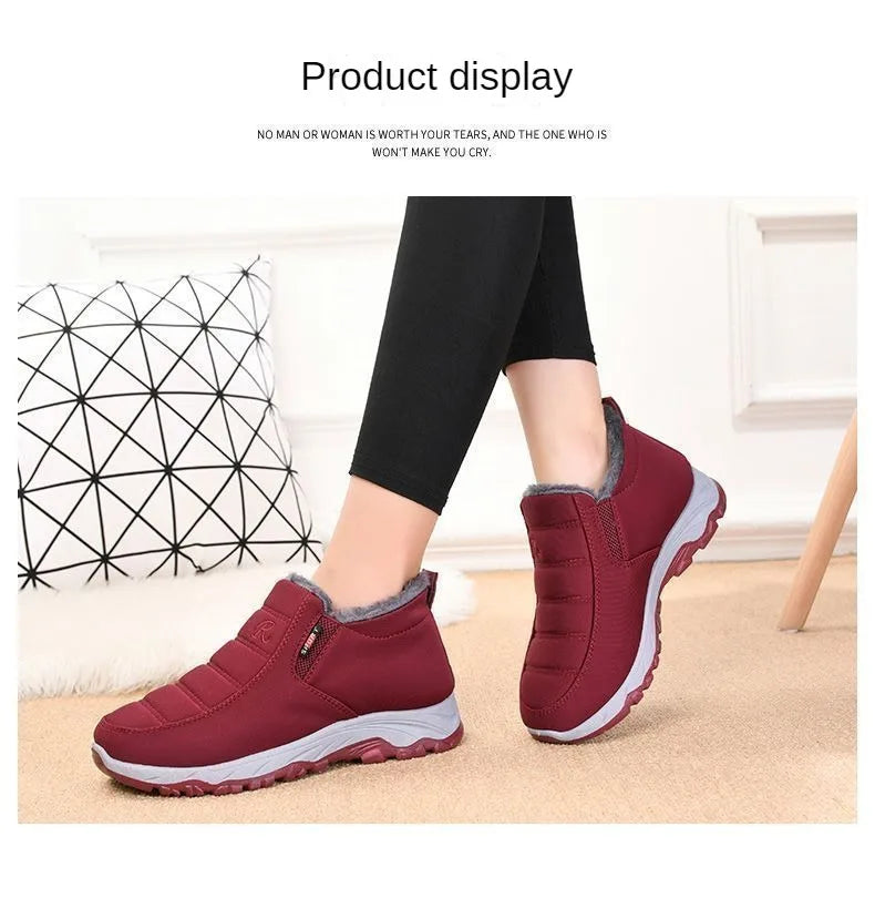Men's Winter Casual Shoes – Warm Cotton, Chunky Sole