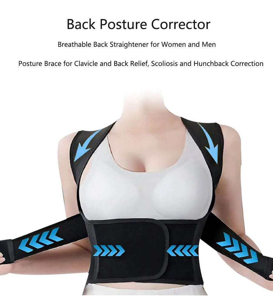 Posture Corrector for Women and Men,Adjustable Shoulder Posture Brace,Back Straightener Posture,Used for Middle Upper Spine UpTrend Deals