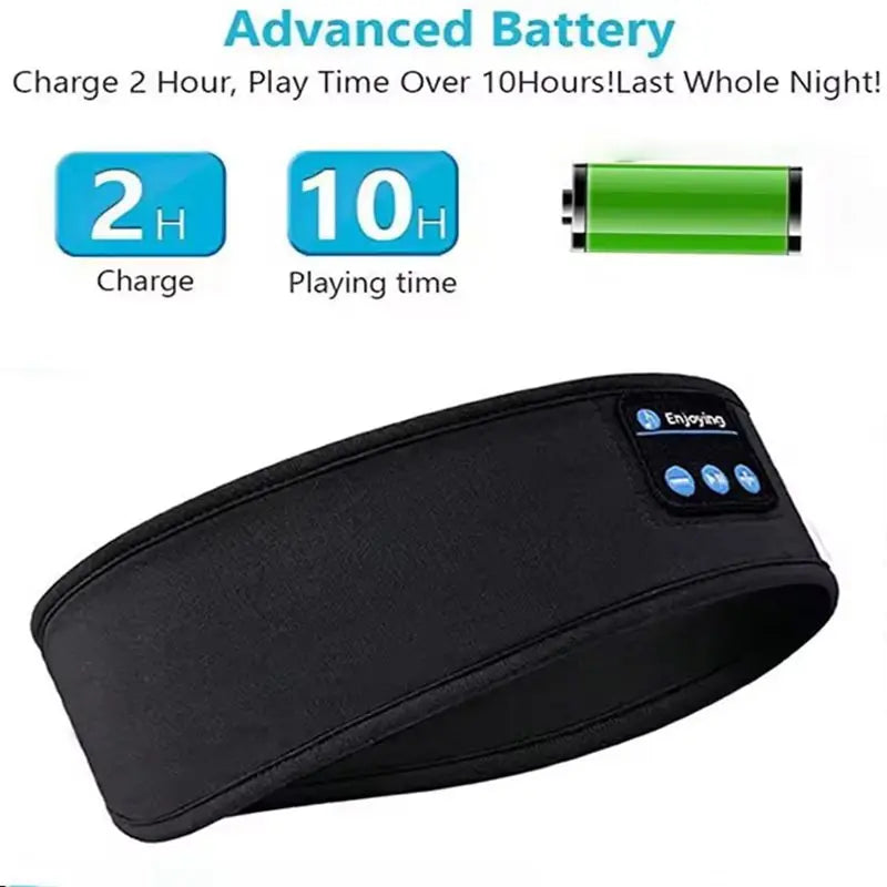 Bluetooth Sleep Headphones Headset – Wireless Headband with Eye Mask, for Running