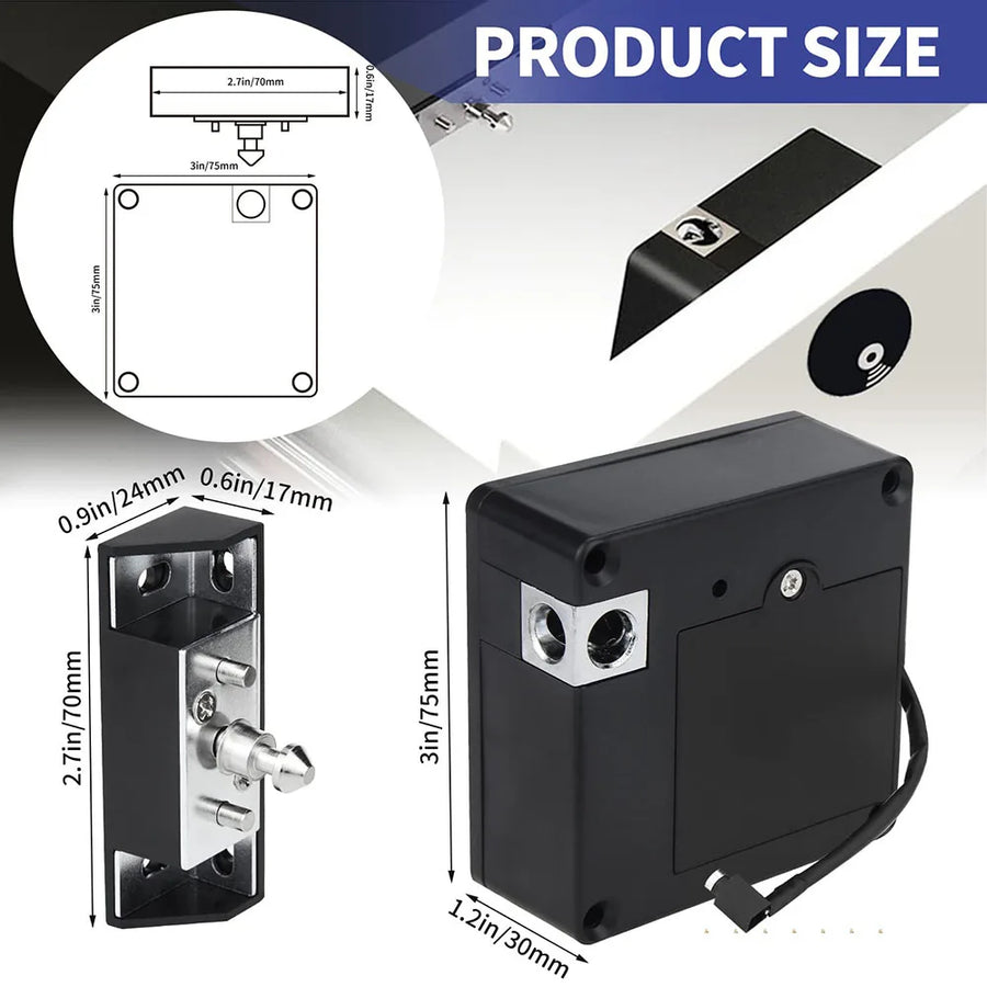 Cabinet door with hidden lock