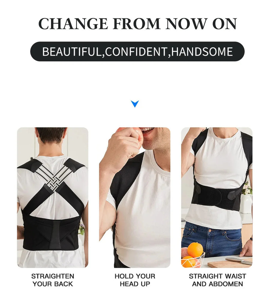 Posture Corrector for Women and Men,Adjustable Shoulder Posture Brace,Back Straightener Posture,Used for Middle Upper Spine UpTrend Deals
