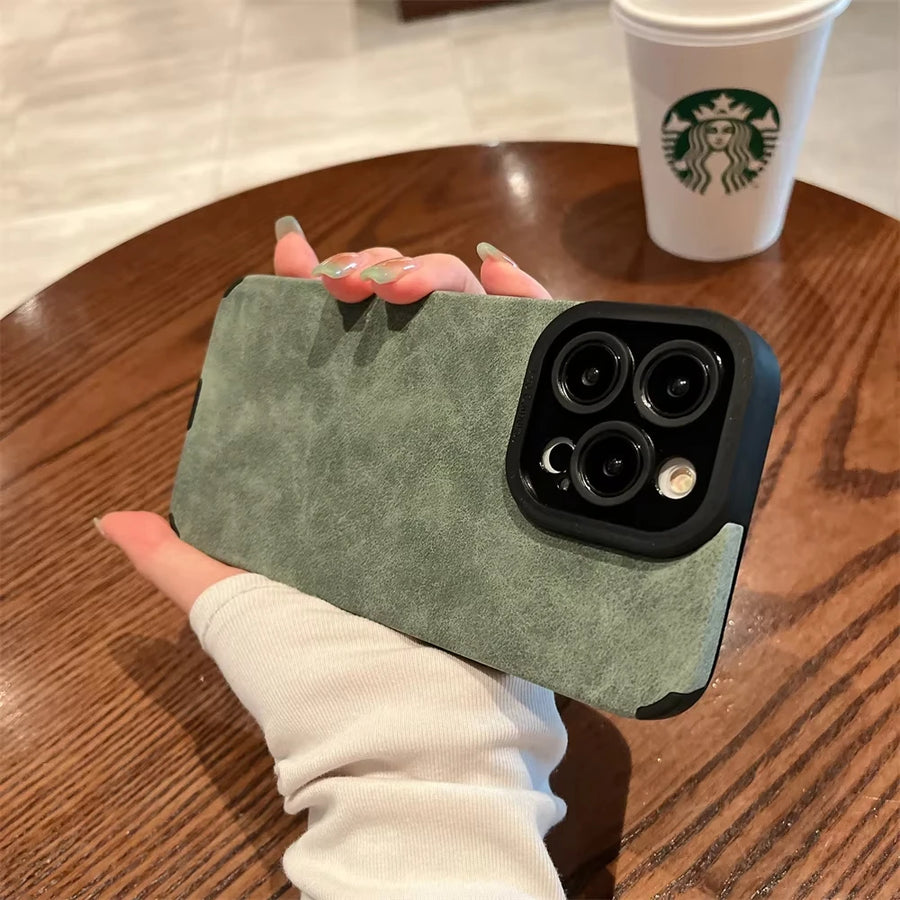 Flip Leather Phone Case – for iPhone 11-16 Series, Streetwear Style