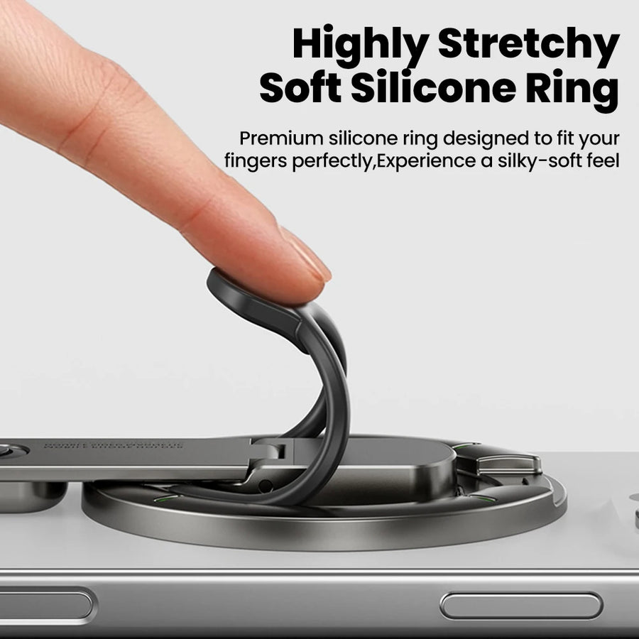 Magnetic Phone Stand for Desk – Double-Sided Rotating Holder for iPhone 17/16, MagSafe