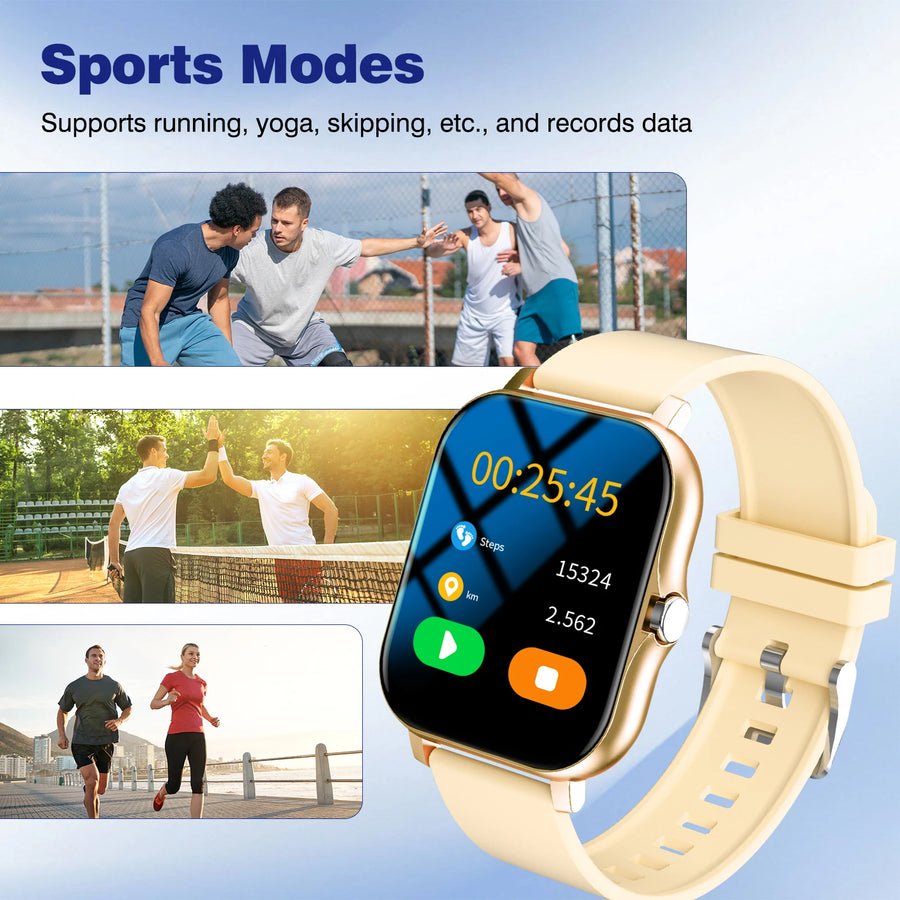 1.83-Inch Smart Watch, HD Display, Wireless Calling and Message Reminders
