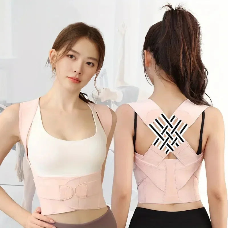 Posture Corrector for Women and Men – Adjustable Shoulder Brace, Back Straightener
