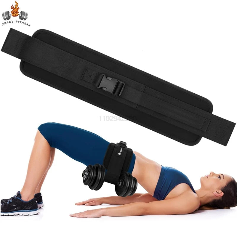 Weighted workout belt front view