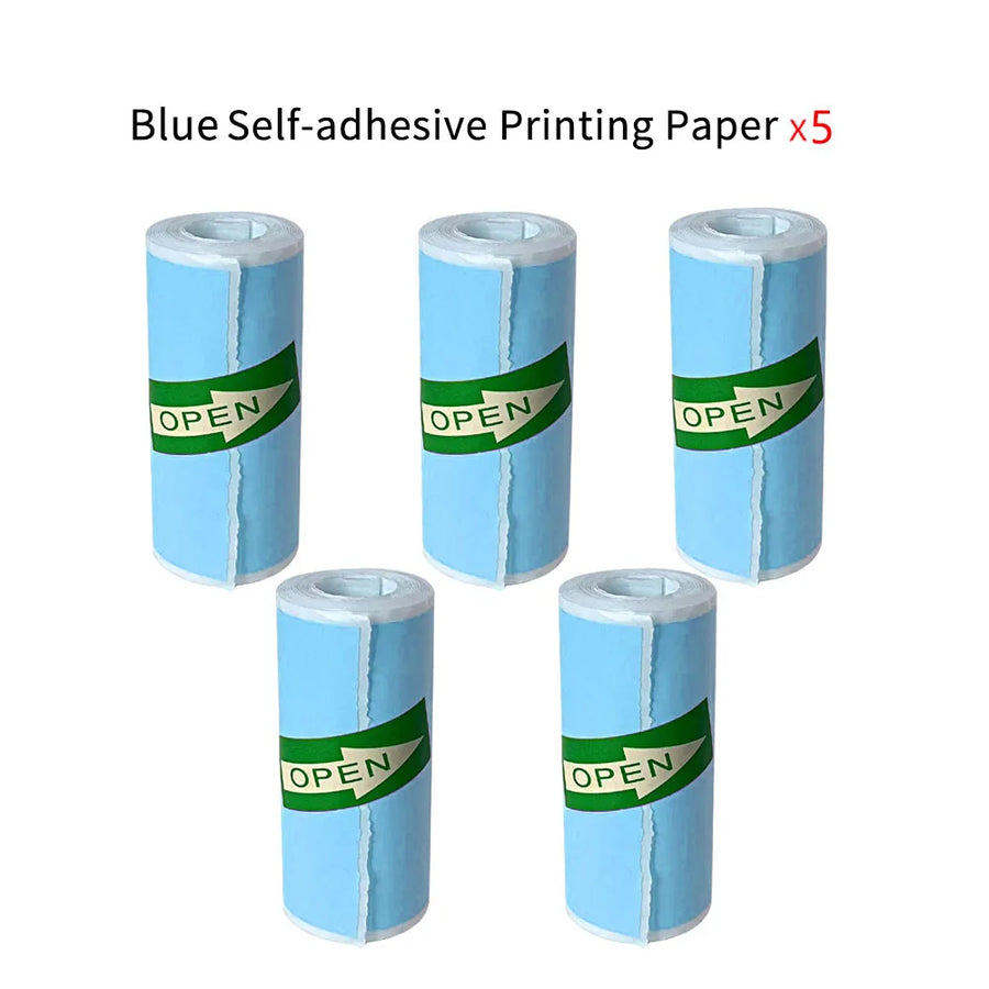Mini Portable Printer Thermal Paper HD 57*25mm Universal Self-adhesive Roll Paper Label Sticker For Phone Printing Picture Photo UpTrend Deals