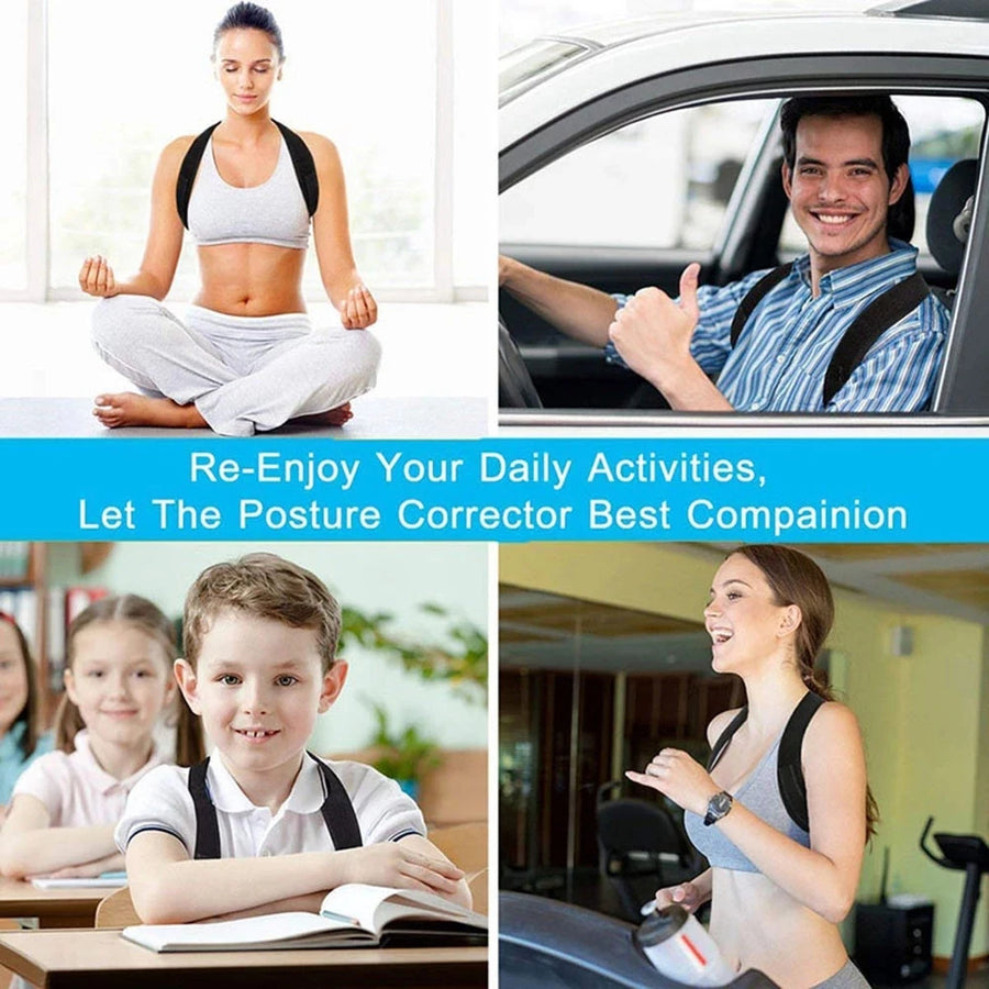 Discreet Posture Corrector, Ergonomic Back Straightener Brace for Women and Men