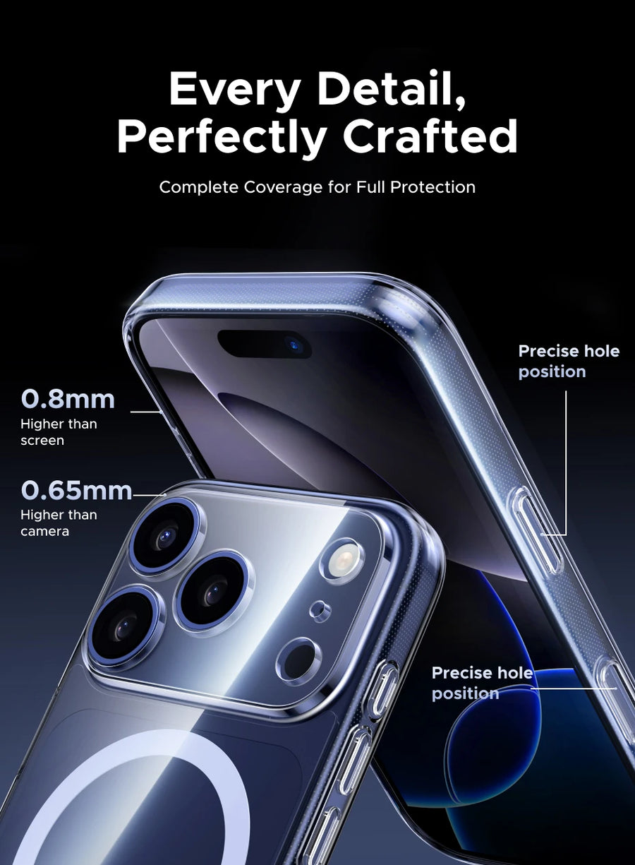 Magnetic Phone Case – Shockproof for iPhone 17/16/15/14 Pro
