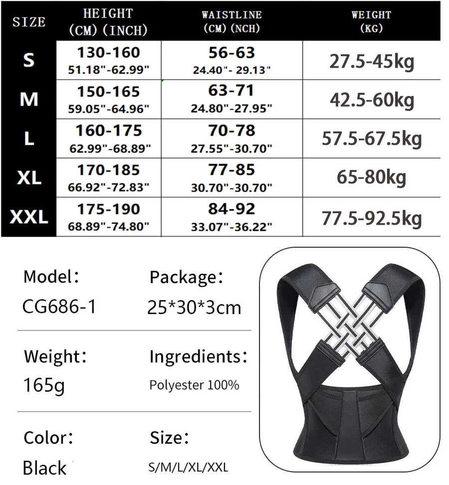 Posture Corrector for Women and Men,Adjustable Shoulder Posture Brace,Back Straightener Posture,Used for Middle Upper Spine UpTrend Deals