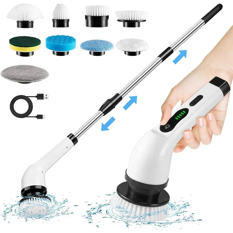 Cordless Electric Spin Scrubber – Multi-Purpose Cleaning Brush for Bathroom, Kitchen & Toilet