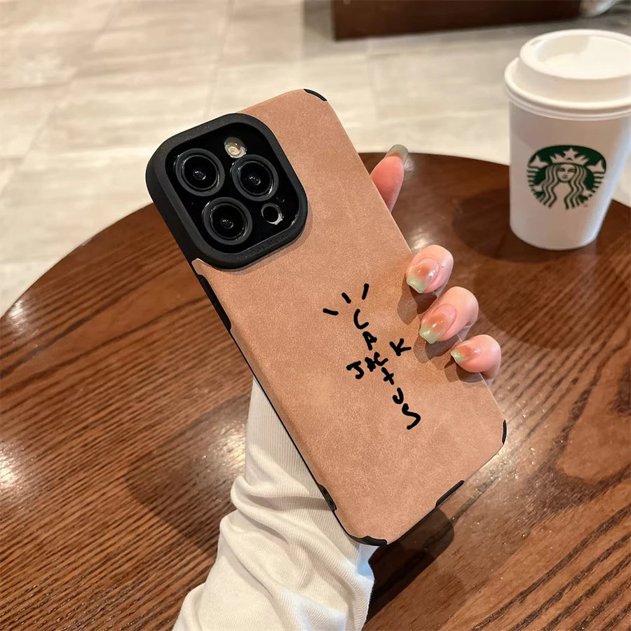 Flip Leather Phone Case – for iPhone 11-16 Series, Streetwear Style