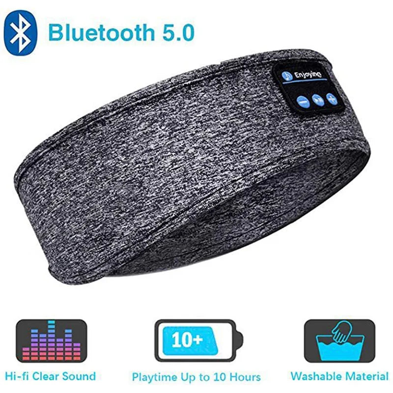 Bluetooth Sleep Headband – Wireless Music Headscarf with Built-in Speakers