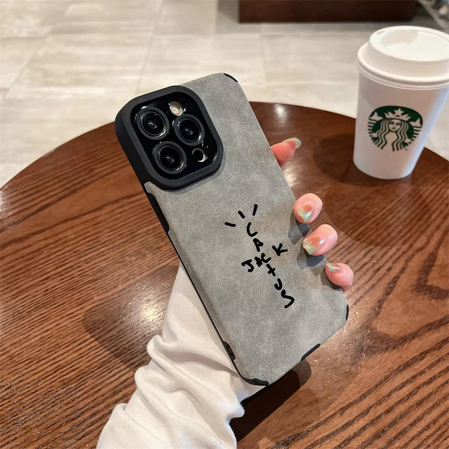 Flip Leather Phone Case – for iPhone 11-16 Series, Streetwear Style