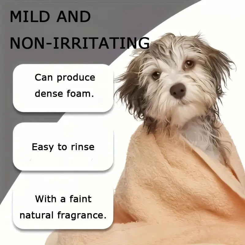 Pet Oat 3-in-1 deodorizing pet shampoo – mild and non-irritating, dense foam, easy to rinse, faint natural fragrance