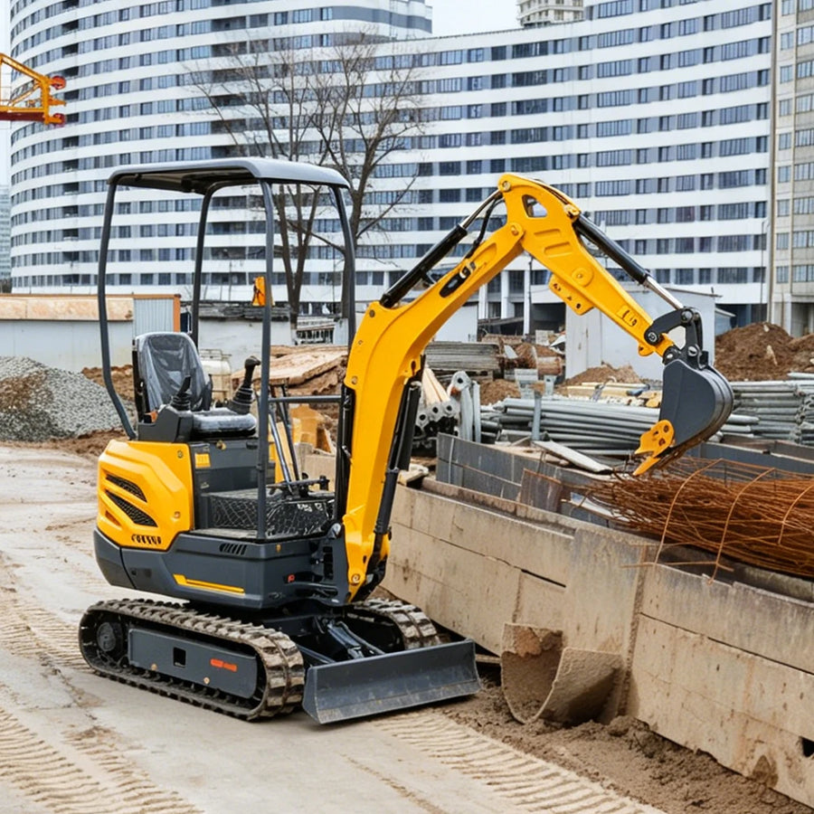 1.5 Ton Mini Excavator – Compact Micro Digger with Custom Colors for Greenhouse & Farm