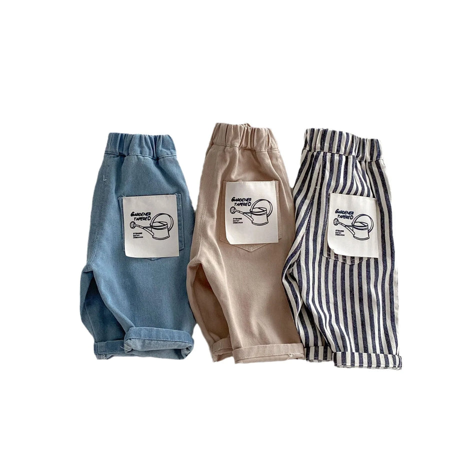 Toddler Boys Denim Pants – Soft Korean Style Casual (Ages 0-5)