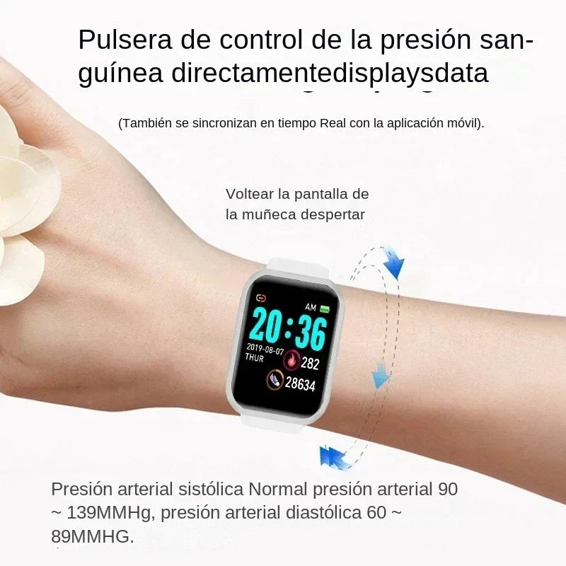 Smart Watch Y68 – full touch color display close-up
