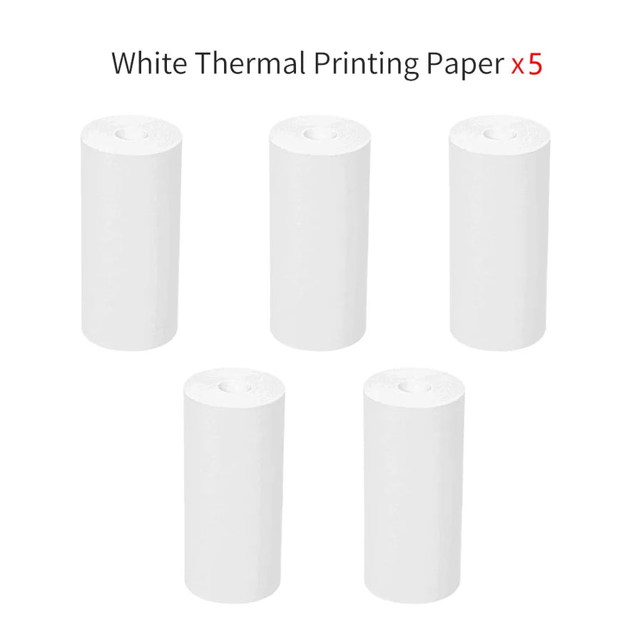 Mini Portable Printer Thermal Paper HD 57*25mm Universal Self-adhesive Roll Paper Label Sticker For Phone Printing Picture Photo UpTrend Deals