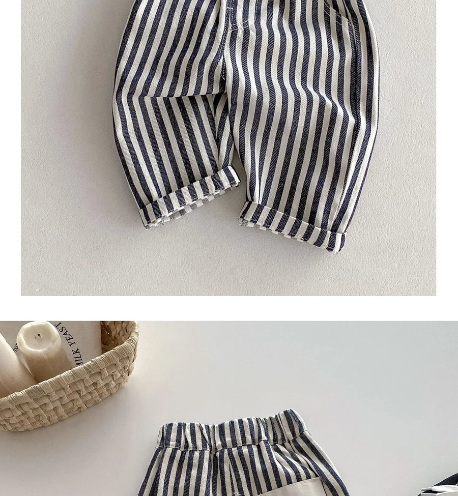 Toddler Boys Denim Pants – Soft Korean Style Casual (Ages 0-5)