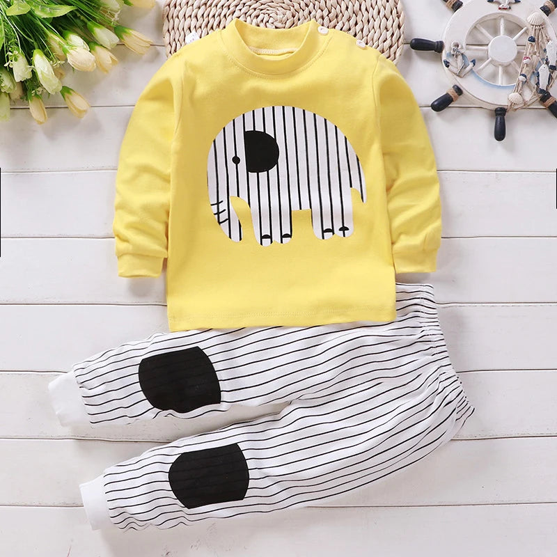 Kids' Cotton Clothing Set – Autumn/Winter for Boys & Girls